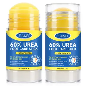 Two-Pack Elaimei Urea Foot Care Stick 40g, Foot Care, Moisturizing Heel Balm, Foot Moisturizer, Deep Hydration, Gentle Exfoliation, Dead Skin Removal For Feet, Foot Urea Cream, 60% Urea & 2% Salicylic Acid, Foot Care Product